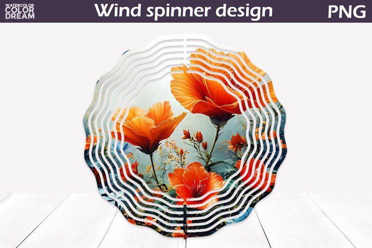 3D Floral Wind Spinner | Flowers Wind Spinner