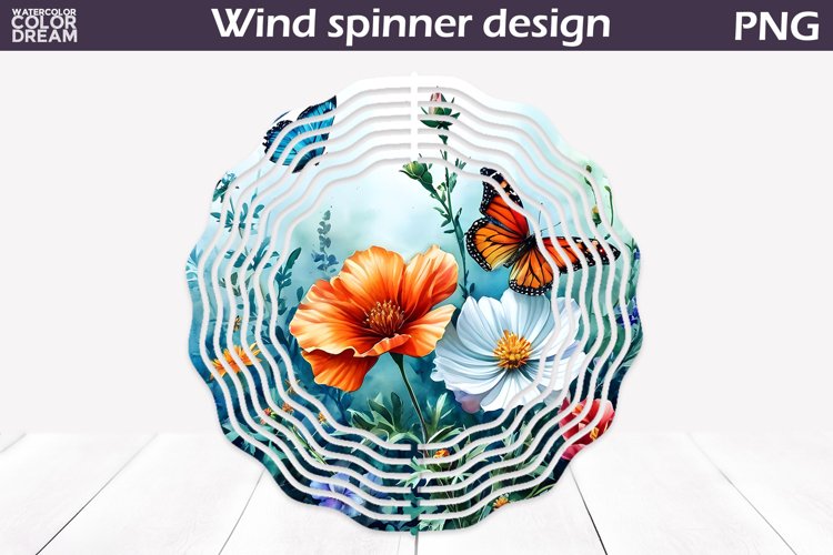 3D Floral Wind Spinner | Flowers Wind Spinner
