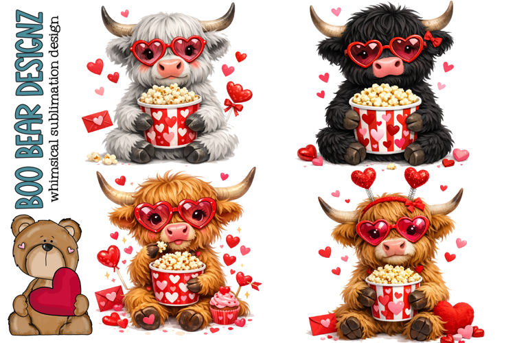Valentine Highland Cows