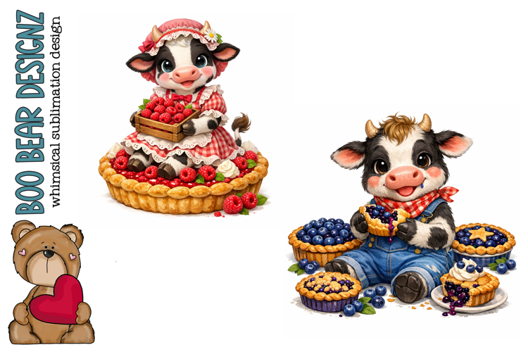 Sweet Little Berry Baked Cow Pies