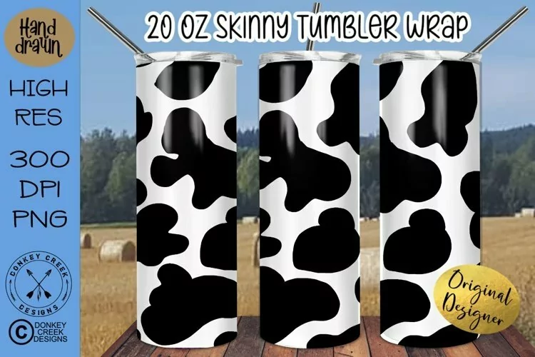 Cow Pattern Tumbler|Sublimation PNG Design