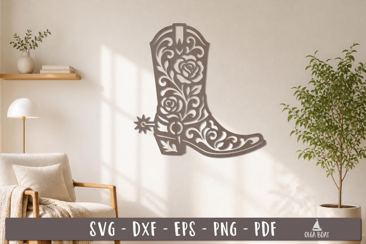Western Floral Pattern Svg Image 20
