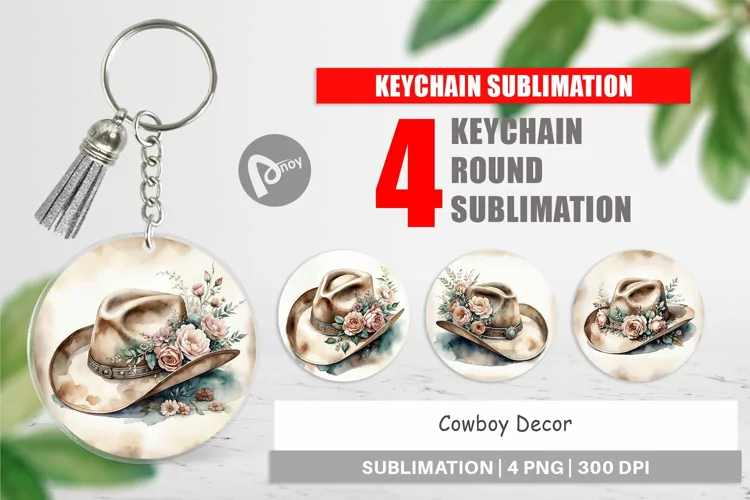 Keychain Cowboy Decor