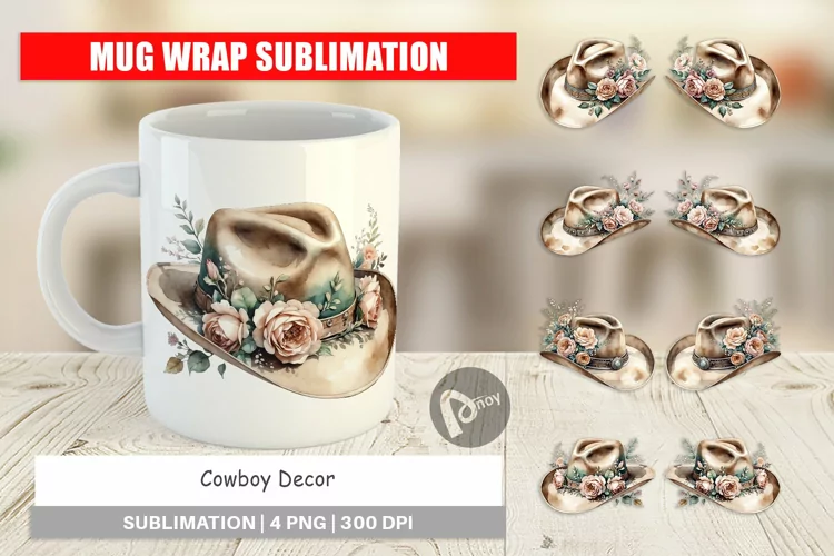 Mug Wrap Cowboy Decor