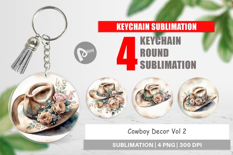 Keychain Cowboy Decor example image 1