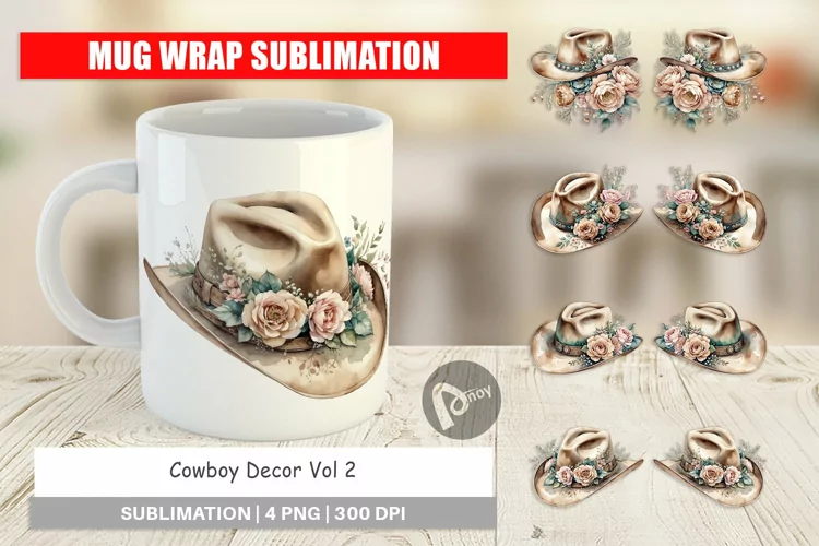 Mug Wrap Cowboy Decor