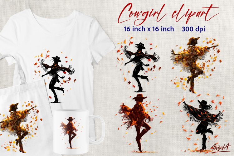 Cowgirl Boots Clipart Image 3