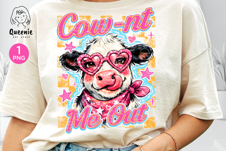 Sarcastic Cownt Me Out Funny Cow Pun Farm Animal