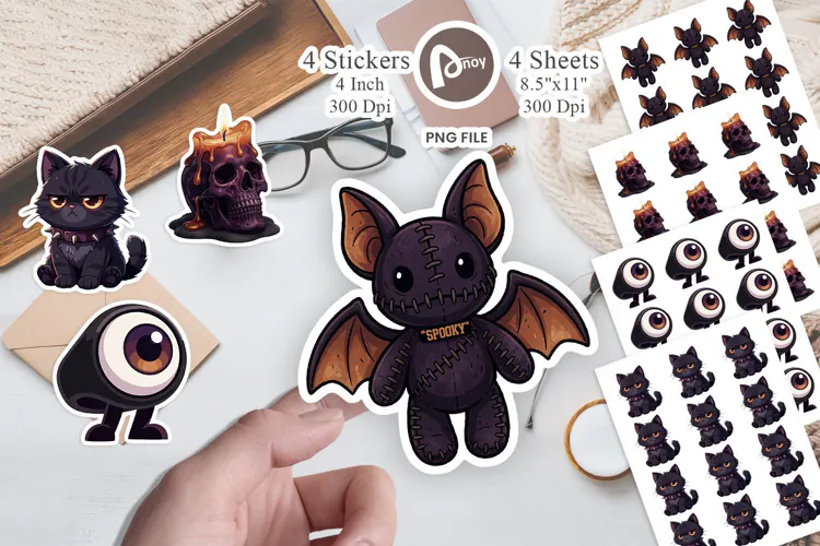 90s Mall Goth Plush Mascots Sticker
