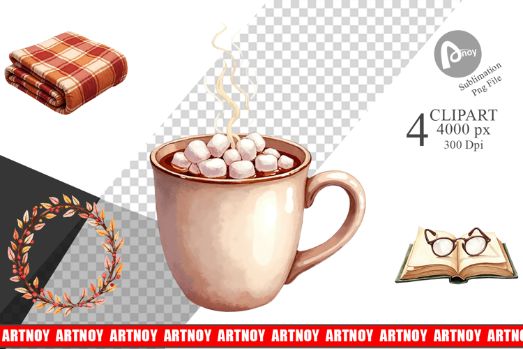 Cozy Autumn Cottage Clipart