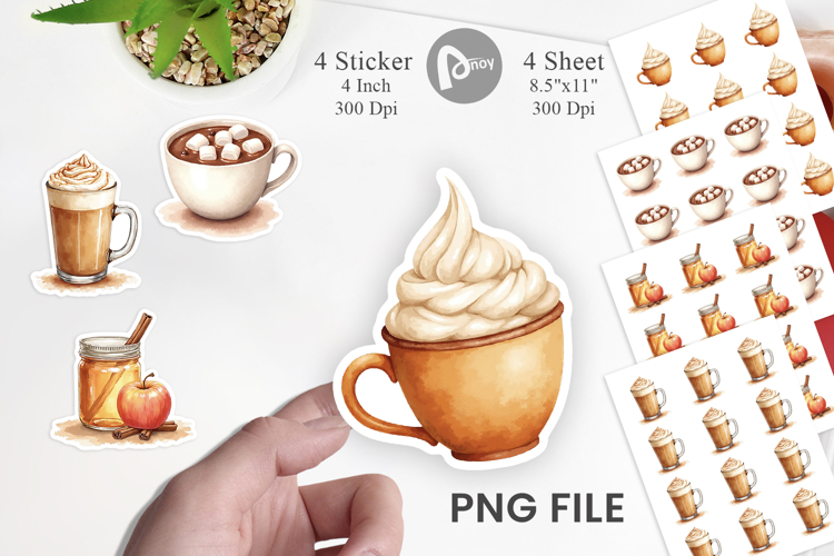 Latte Clipart Image 15