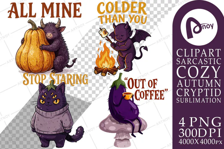 Autumn Sarcastic Cryptids Sublimation
