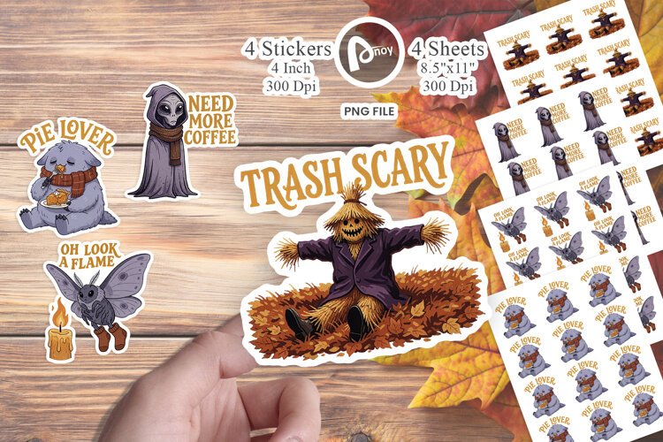 Autumn Night Sarcastic Cryptids Sticker example image 1