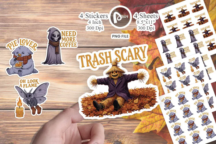 Autumn Night Sarcastic Cryptids Sticker