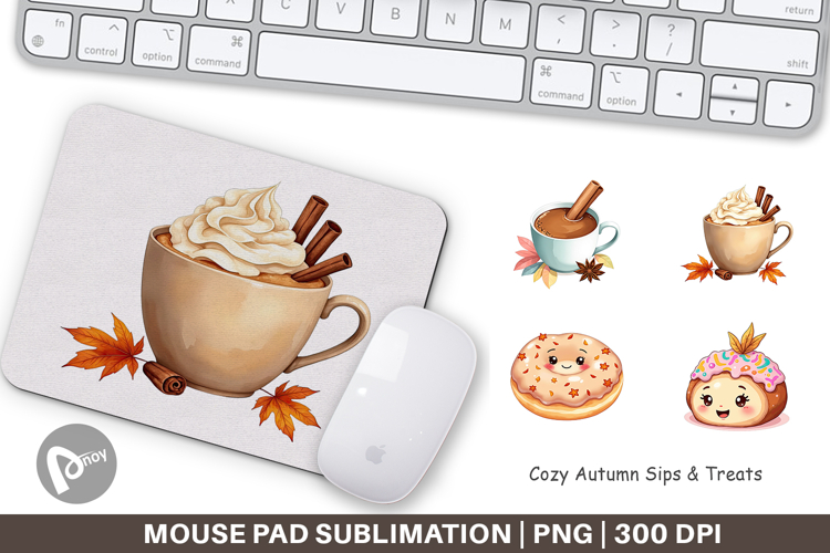 Mouse Pad Cozy Autumn Treats