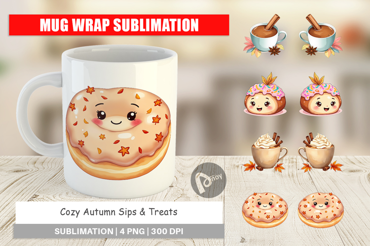 Mug Wrap Cozy Autumn Treats