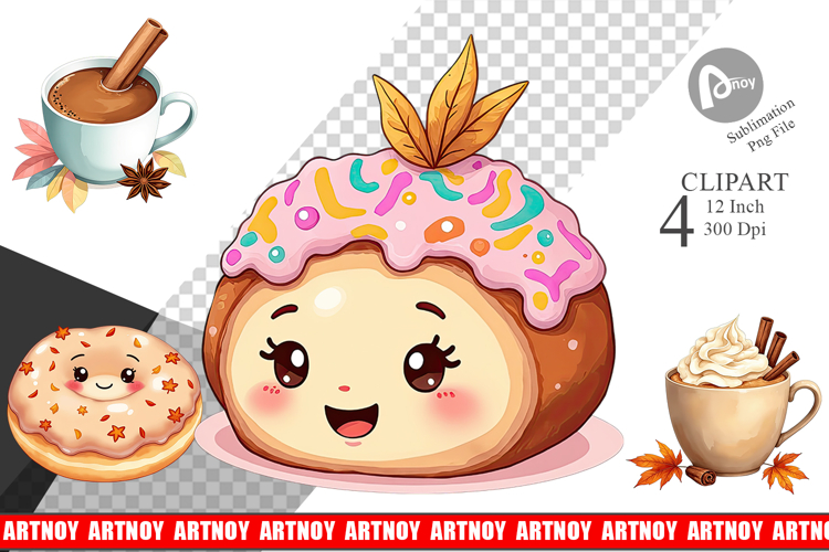 Cozy Autumn Treats Clipart