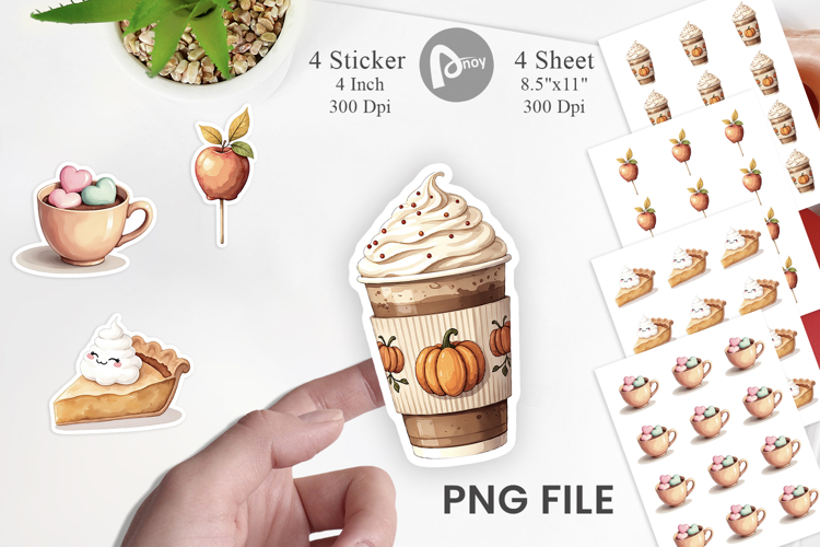 Cozy Autumn Treats Sticker