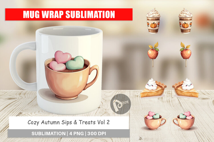 Mug Wrap Cozy Autumn Treats example image 1