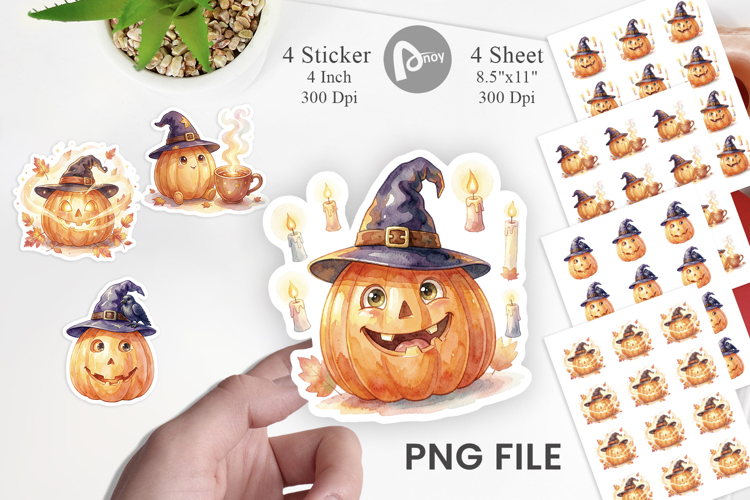 Cozy Autumn Spellcraft Witch Sticker