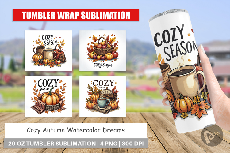 Cozy Autumn Dreams Tumbler