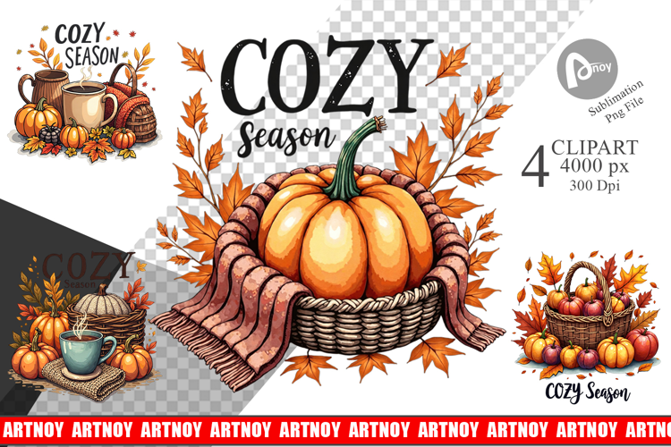 Cozy Autumn Dreams Clipart