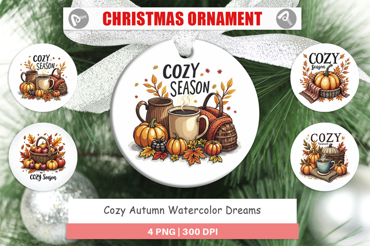 Cozy Autumn Dreams Ornament