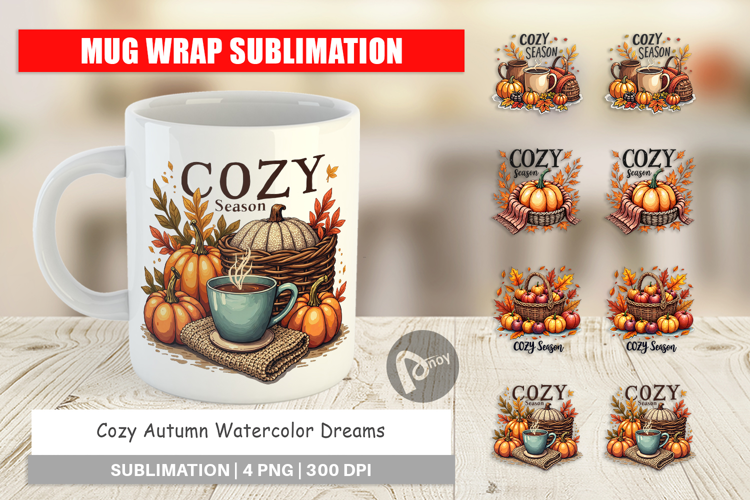 Cozy Autumn Dreams Mug Wrap