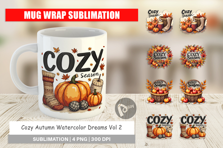 Cozy Autumn Dreams Mug Wrap