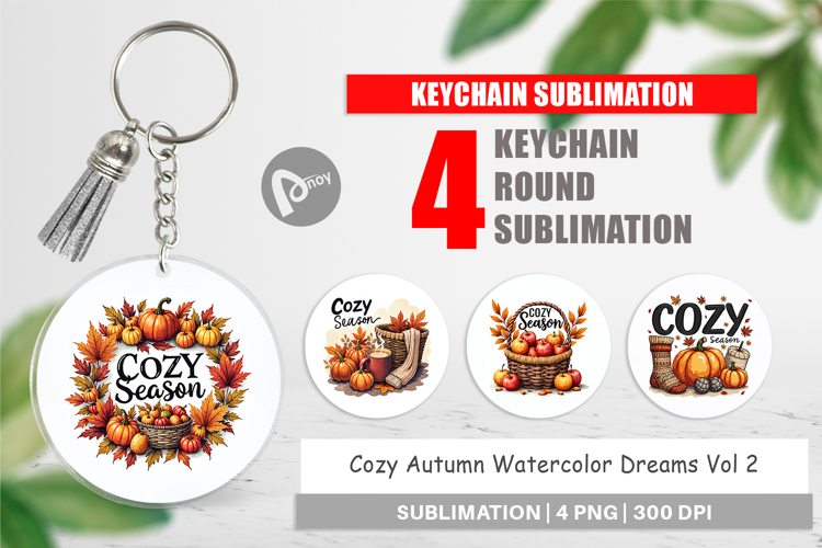 Cozy Autumn Dreams Keychain