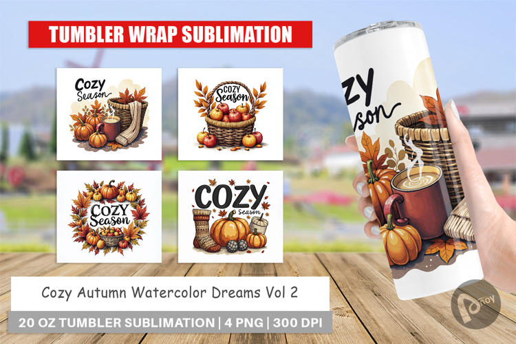 Cozy Autumn Dreams Tumbler