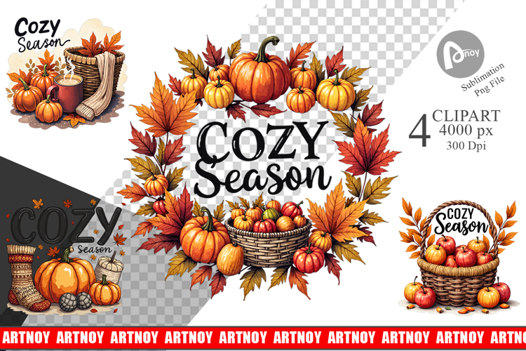 Cozy Autumn Dreams Clipart
