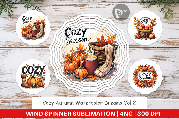 Cozy Autumn Dreams Wind Spinner