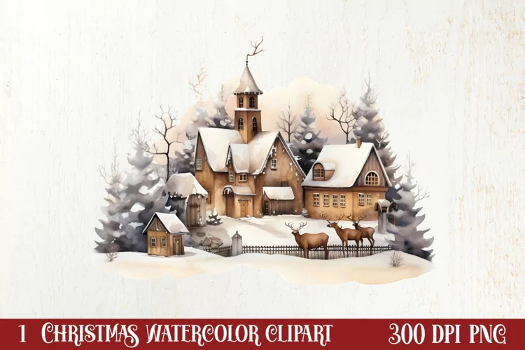 Cozy Boho Christmas Sublimation Clipart, Christmas PNG