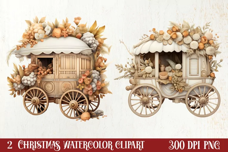 Cozy Boho Christmas Sublimation Clipart, Christmas PNG
