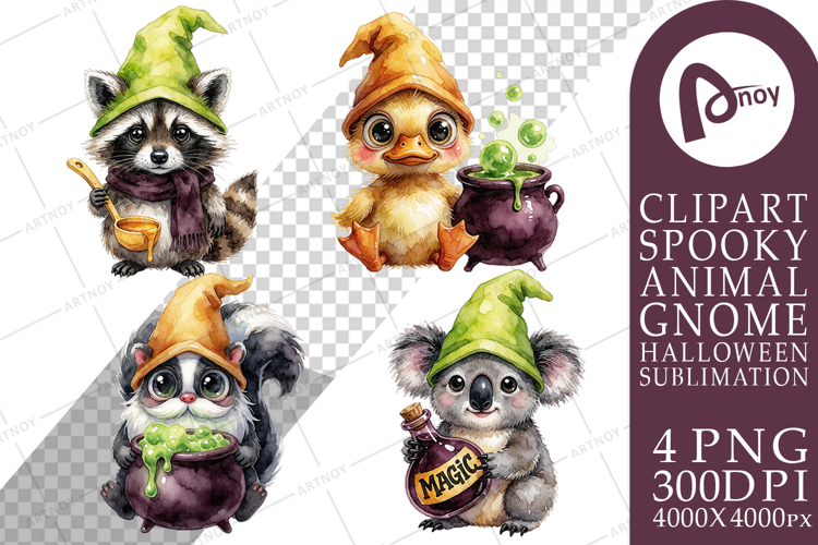 Cauldron Animal Gnomes Sublimation
