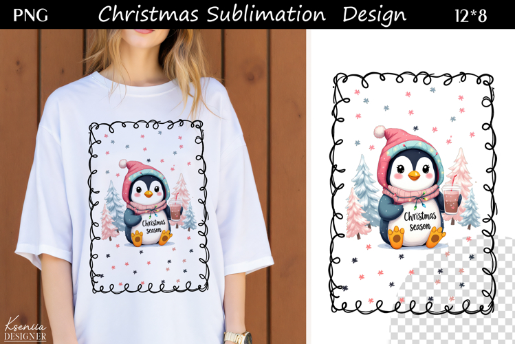 Trendy Christmas Quotes T Shirt Sublimation|Dinosaur|Penguin