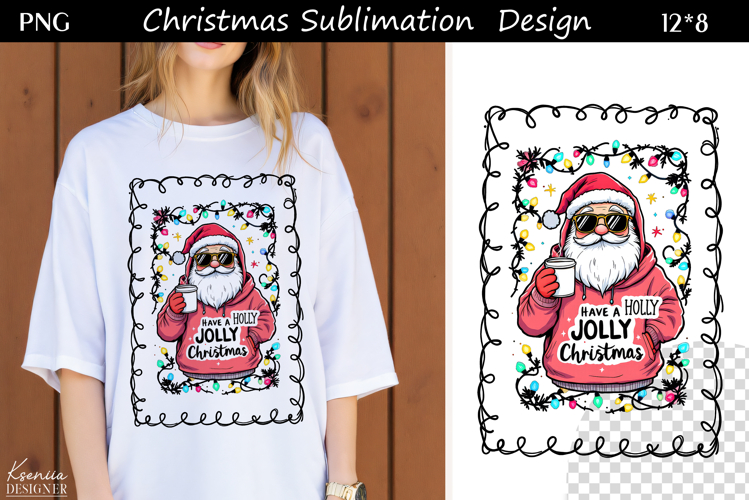 Trendy Christmas Quotes T Shirt Sublimation|Cookies|Santa