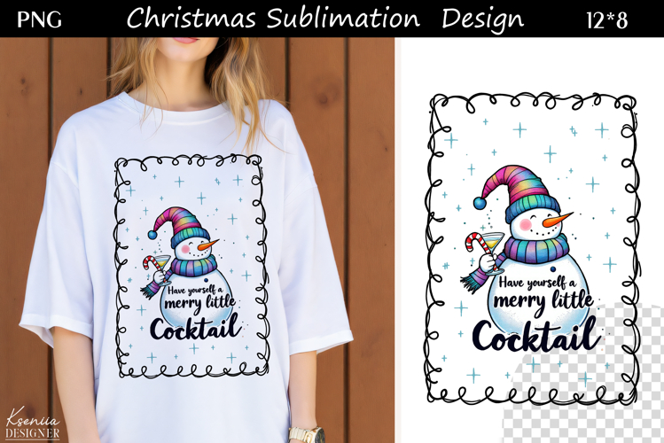 Trendy Christmas Quotes T Shirt Sublimation|Snowman