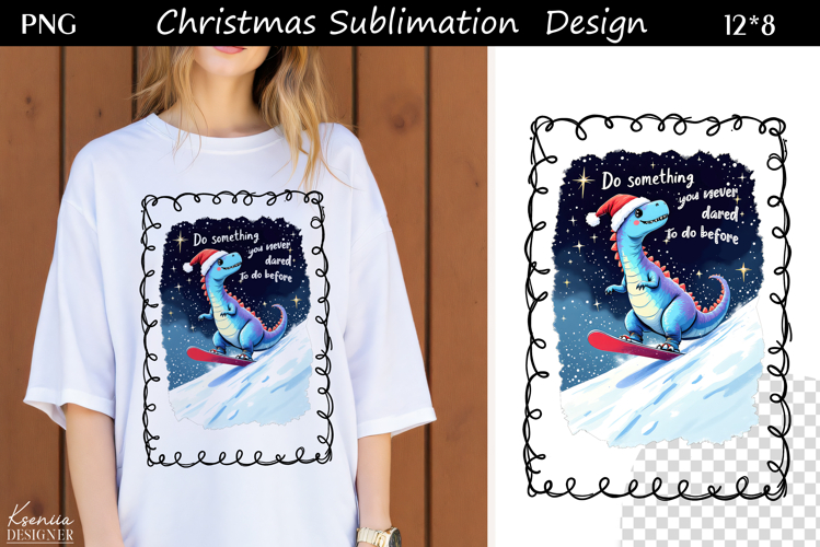 Trendy Christmas Quotes T Shirt Sublimation|Dinosaur|T Rex