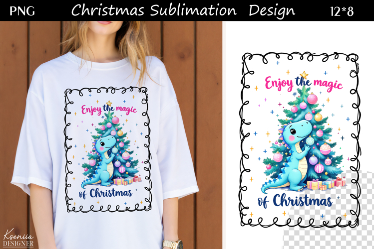 Trendy Christmas Quotes T Shirt Sublimation|Dinosaur|T Rex
