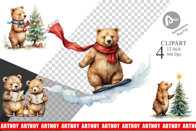 Christmas Watercolor Png Image 21