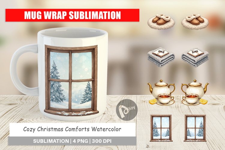 Cozy Christmas Comforts Mug Wrap