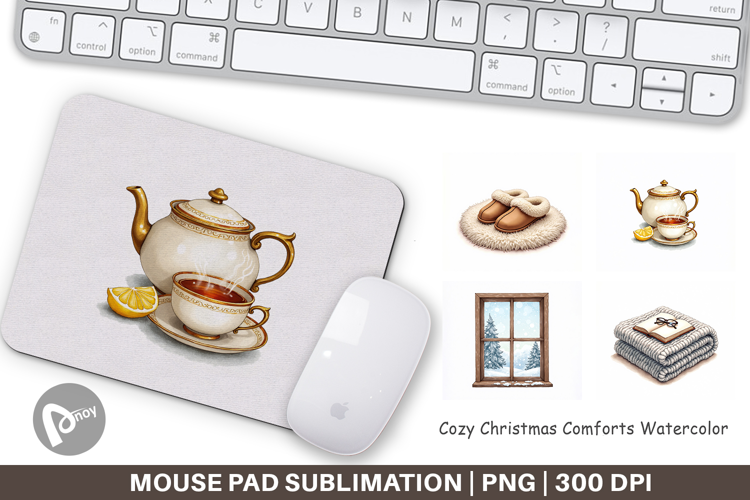 Cozy Christmas Comforts Mouse Pad
