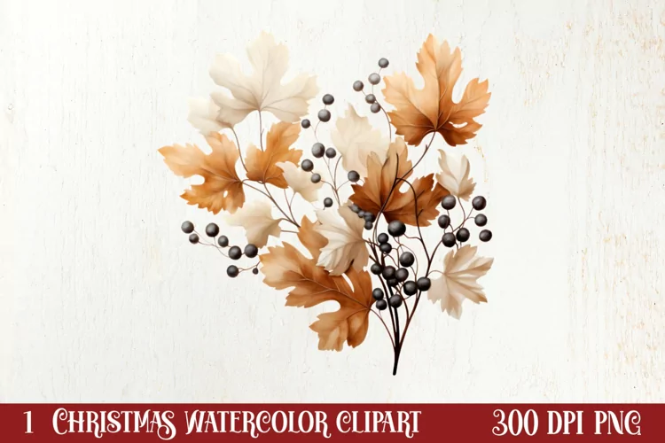 Cozy Christmas Farm Clipart, Christmas Clipart
