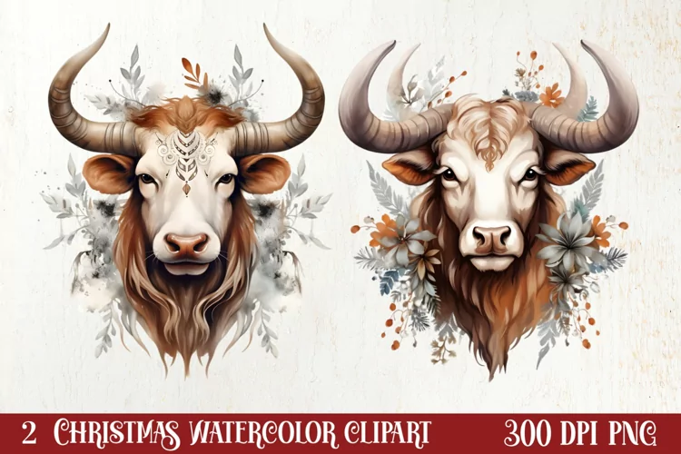 Cozy Christmas Farm Clipart, Christmas Clipart