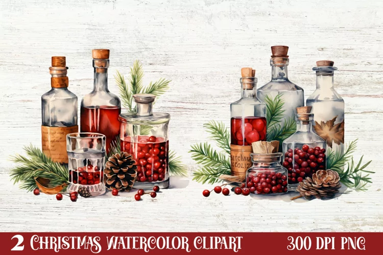 Cozy Christmas Home Clipart Sublimation