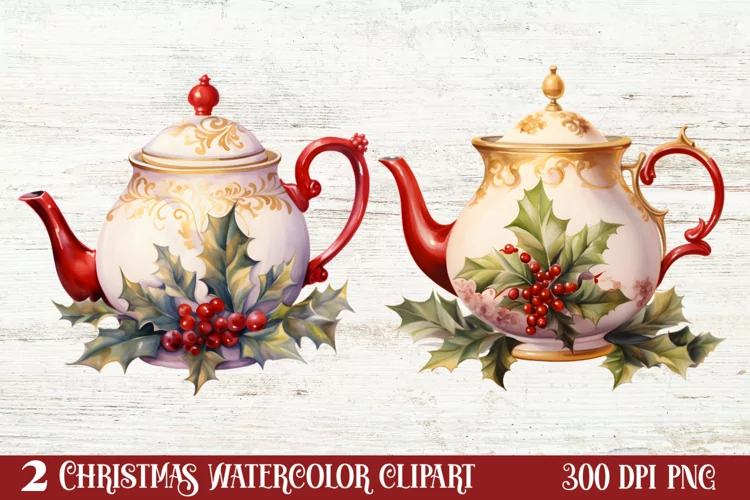 Cozy Christmas Home Clipart Sublimation