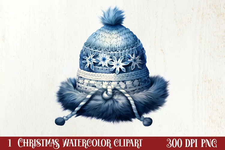 Cozy Christmas Knitting Clipart, Christmas PNG