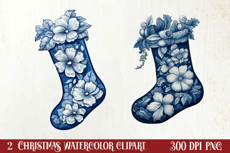 Cozy Christmas Knitting Clipart, Christmas PNG